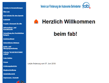 Tablet Screenshot of fab-kassel.de